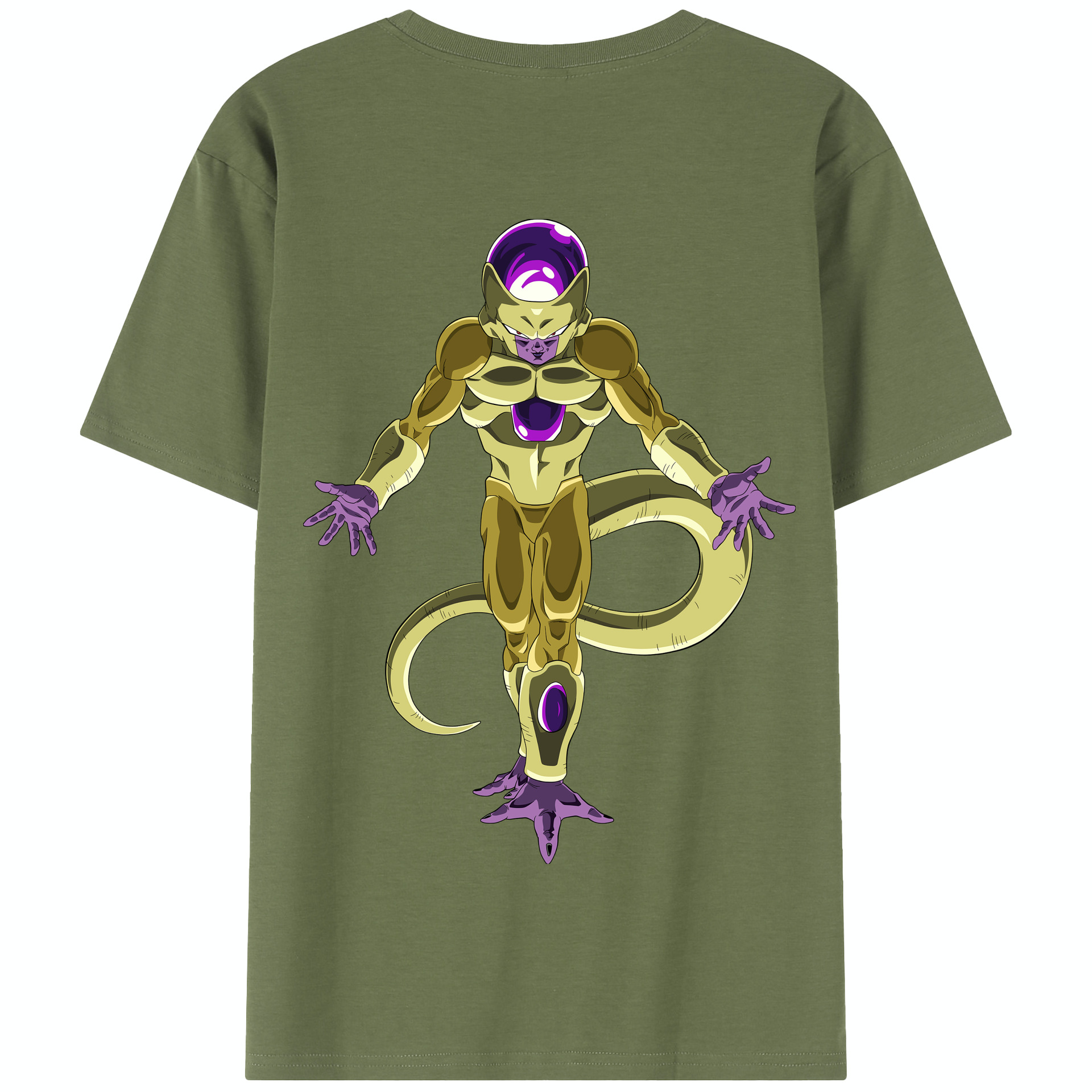 （画像用） ドラゴンボール フリーザ DRAGON BALL Frieza 綿100％半袖Tシャツ（背面プリント）